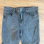 Liverpool Black Flare Wide Leg Jeans with Distressed Hem Photo 2