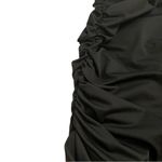 Black Ruched Ruffle Hem Swimsuit Top Flattering Swimwear Y2K Pool Chic Size S Photo 5