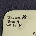 Mario Serrani Made in Italy Woman's Size 8 Blue Black Geometric Shape Trousers Photo 4