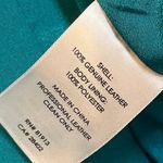 Tracy Reese  Turquoise Moto Leather Biker Jacket SZ 0 Y2K Country Western Texas Photo 10