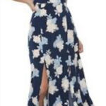Candie's Floral Print High Neck Maxi Dress Size Small Photo 0