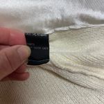 Lisa International Faux Fur Sweater Size Large Long Sleeve White Brown Photo 5