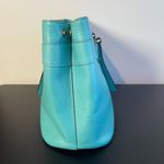 Gucci  Calfskin Medium Bright Bit Top Handle/Shoulder Tote, Turquoise - Preowned Photo 4