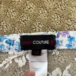 Candy Couture Sleeveless Babydoll Top Blue Purple Floral Lace Cut Out Large VGUC Photo 2