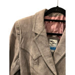 Vintage West Wind Leather Gray Jacket Women's Size 13/14 Lined Pockets Casual Photo 2