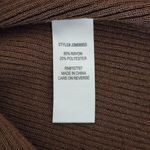 Jolie & Joy Brown Ribbed Knit Bodycon One Photo 5