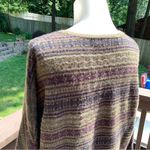 RALPH LAUREN Black Label Womens Sweater Top Striped Sz M 100% Cashmere V Neck Green Size M Photo 4