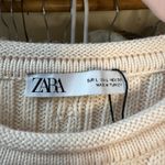 ZARA Knit Cropped Ruffle Sleeve Sweater Top Size Large 6771/034/712 Bloggers Photo 4