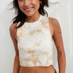 American Eagle Womens Aerie Rebel Cropped Dye Dipped Tank Top - Sz XL Photo 0