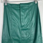 Nsr NWT Faux Leather Pencil Skirt Nordstrom Green Size XS NEW Photo 2