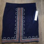 NWT! Tribal Jeans Blue Embroidered Skirt M Size M Photo 6