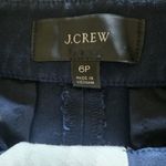 J.CREW Capri Pants Wide Leg Size 6P Navy Blue Dress Slacks Trousers Stretchy Photo 4