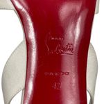 Christian Louboutin  Mariza 85 Satin Sandal White Bridal Shoes Size 41 Photo 11