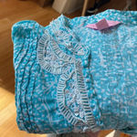 Lilly Pulitzer Sarasota Beaded Tunic Shorely Blue Ice Cake Pattern Coverup Top Photo 10