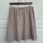 Jenny Yoo Womens Skirt Tan Lace Scallop Hem Size 12 Photo 2