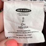 Old Navy  Gray & White Striped Quarter Sleeve V-Neck Sweater Photo 3