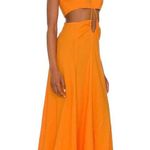 Cult Gaia NEW Eileen Waist Cutout Dress, Revolve Apricot, Size L New w/Tag Photo 8