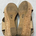 Joie  Khaki Wedged Sandals Size 9 Photo 5