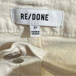 RE/DONE 90’s Originals High Waist Ankle Crop Jeans Vintage White Size 27 Photo 8