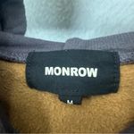 Monrow Cheetah Print Pullover Hoodie Womens Medium Grey Photo 2