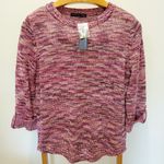 Adrienne Vittadini Knit Sweater Cuffed Sleeved L Photo 9