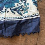 Farm Rio  Tropical Tiles Linen Blend Mini Dress Photo 7