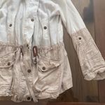 Blu Pepper  Linen Utility Two Tone Jacket Size Small linen and cotton blend Photo 3