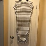 Athleta  Gray Ruched Tie Front Midi Dress with Cap Sleeves, XL Photo 5