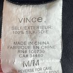 Vince Black Silk Vneck Mini Dress Photo 6