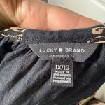 Lucky Brand Black Floral Flowey Viscose Top Size 1XL Photo 2