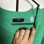 Tahari Womens Green Crew Neck Long Sleeve Sweater Knit Size XL RUNS SMALL Medium Photo 3