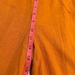 Miou Muse Linen Blend Wide Leg orange Rust Pants size Medium Photo 9