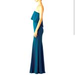 Jay Godfrey  Clark Dress strapless teal floor length gown size 2 Photo 2