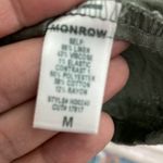 Monrow Linen Contrast Tank Dress Army Green and Heather Gray Size M Photo 8