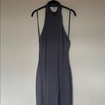 House Of CB  Juliette Shadow Halter Gown‎ gray Maxi gown NWOT size Large Photo 11