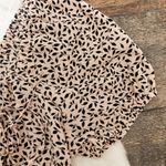 Who What Wear NWT Pink/Black Mini Leaves Puff Sleeve Smocked Dress Photo 6