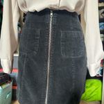 Brandy Melville Corduroy black zip up skirt Photo 0