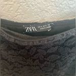 ZARA Black Lace Spaghetti Strap Mini Dress Size S | Classic Elegant Little Black Photo 2