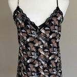 BP Black and Tan Lace Trim Cami Top Size 1X Photo 0