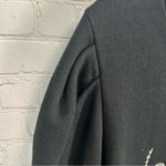 Gabrielle Union for New York and Company puff sleeve embroidery sweatshirt Small Black Photo 3