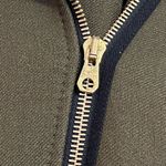 SANDRO PARIS OLIVE GREEN WOOL COAT WITH FUR TRIM HOOD SIZE 36 Photo 8