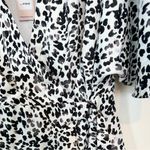 BCBGeneration NWT  Black and White Animal Print Wrap Dress - Size: 12 Photo 6