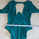 Andrea Iyamah  Amar One Piece Long Sleeve Swimsuit Ocean Blue Size‎ M NWT Photo 5