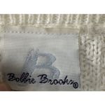VTG Y2K Bobbie Brooks Cardigan Crochet Sz L Cream Cable knit Chunky USA Hispper White Size L Photo 1