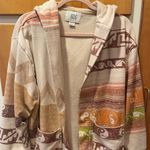 Urban Outfitters  BDG Delaney Fleece Cardigan Hoodie Aztec XS Photo 0