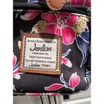 Junlion Floral Print School Laptop Backpack Bag Black Snap Brown Buckle Red Photo 3