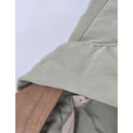 Soft Surroundings  Dress Womens Medium Green Button Front Roll Tab‎ Sleeve Photo 2