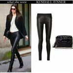 Kendall + Kylie ๐๐ Black Faux Leather Leggings L Photo 5