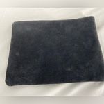 Me.n.u Suede Zipper Bag with Rhinestones in the shape of a horse. 9” x 7” Black Photo 1