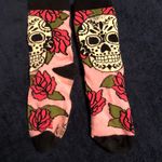 Karma Sugar Skull Socks Pink Photo 0